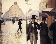 Gustave Caillebotte A Rainy Day oil painting artist